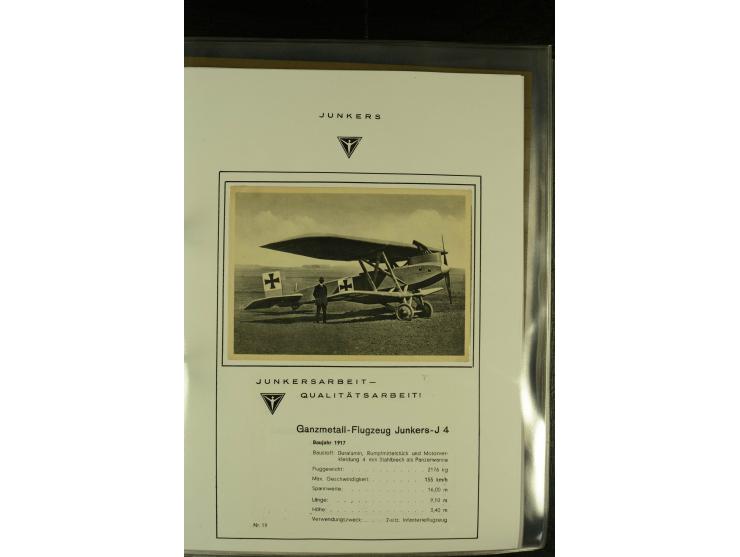 1909/1940 (ca.), Sammlung "Junkers-Werke" mit ca. 45 meist ungebrauchten Ansichts- und Werbekarten mit vielen verschiedenen A