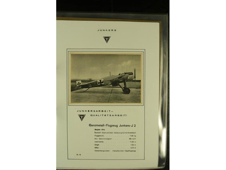 1909/1940 (ca.), Sammlung "Junkers-Werke" mit ca. 45 meist ungebrauchten Ansichts- und Werbekarten mit vielen verschiedenen A