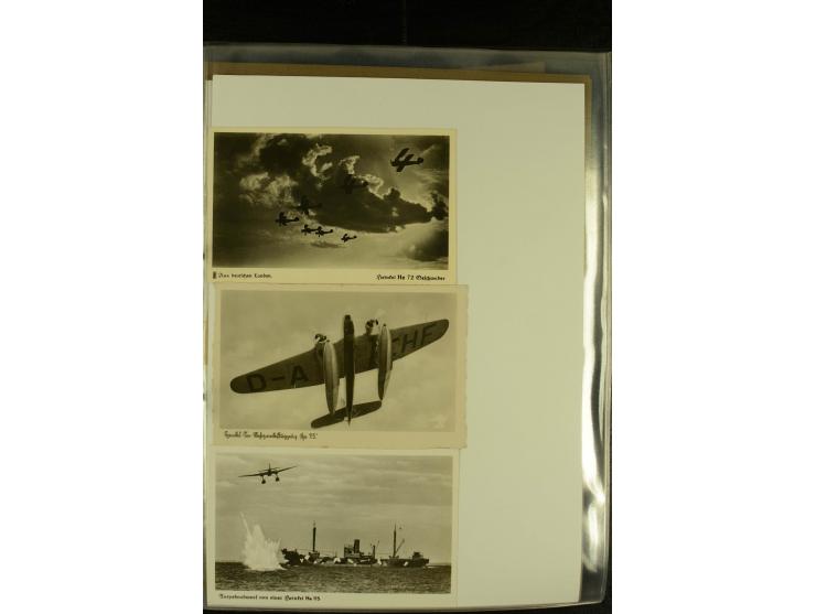 1909/1940 (ca.), Sammlung "Junkers-Werke" mit ca. 45 meist ungebrauchten Ansichts- und Werbekarten mit vielen verschiedenen A