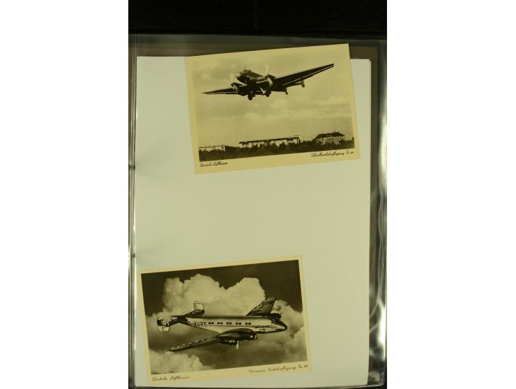 1909/1940 (ca.), Sammlung "Junkers-Werke" mit ca. 45 meist ungebrauchten Ansichts- und Werbekarten mit vielen verschiedenen A