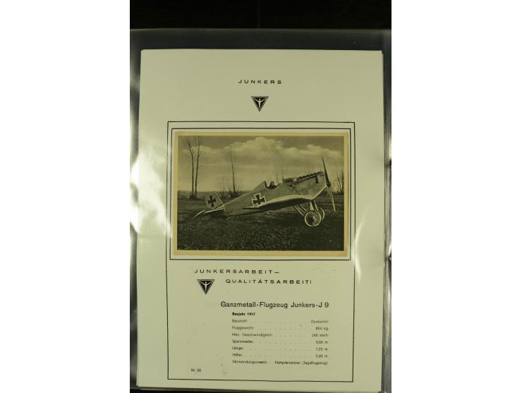 1909/1940 (ca.), Sammlung "Junkers-Werke" mit ca. 45 meist ungebrauchten Ansichts- und Werbekarten mit vielen verschiedenen A