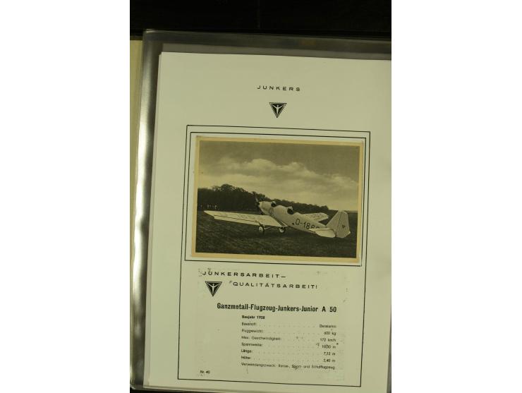 1909/1940 (ca.), Sammlung "Junkers-Werke" mit ca. 45 meist ungebrauchten Ansichts- und Werbekarten mit vielen verschiedenen A