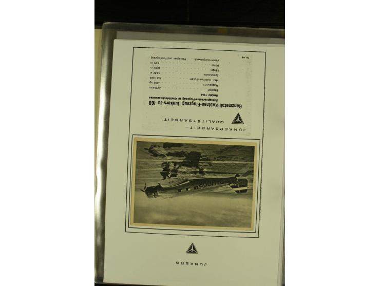 1909/1940 (ca.), Sammlung "Junkers-Werke" mit ca. 45 meist ungebrauchten Ansichts- und Werbekarten mit vielen verschiedenen A