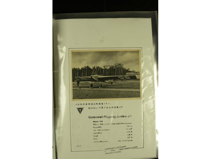 1909/1940 (ca.), Sammlung "Junkers-Werke" mit ca. 45 meist ungebrauchten Ansichts- und Werbekarten mit vielen verschiedenen A
