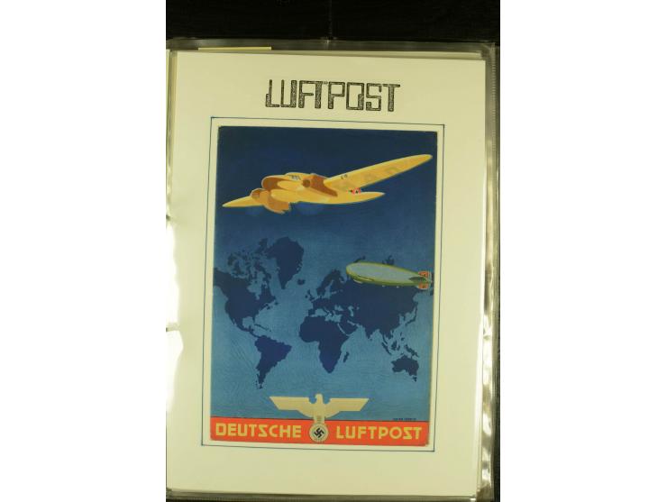 1912/1940 (ca.), interessante Sammlung "Berliner Flughäfen" mit entsprechenden Aufgabe-Stempeln, Flugpostbelegen von und nach