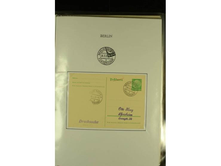 1912/1940 (ca.), interessante Sammlung "Berliner Flughäfen" mit entsprechenden Aufgabe-Stempeln, Flugpostbelegen von und nach