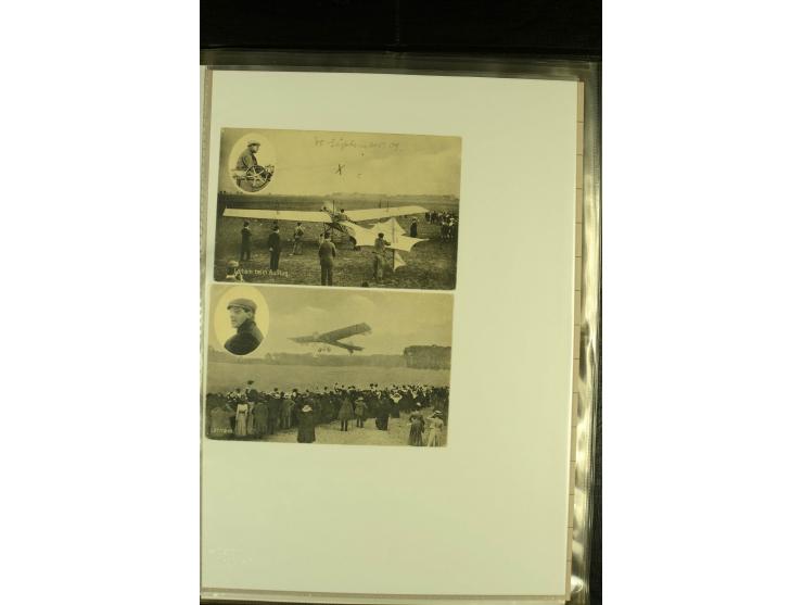 1912/1940 (ca.), interessante Sammlung "Berliner Flughäfen" mit entsprechenden Aufgabe-Stempeln, Flugpostbelegen von und nach