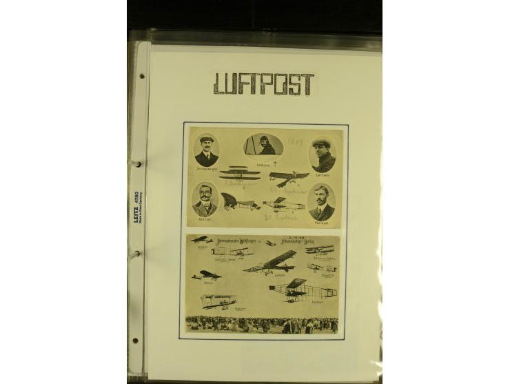 1912/1940 (ca.), interessante Sammlung "Berliner Flughäfen" mit entsprechenden Aufgabe-Stempeln, Flugpostbelegen von und nach