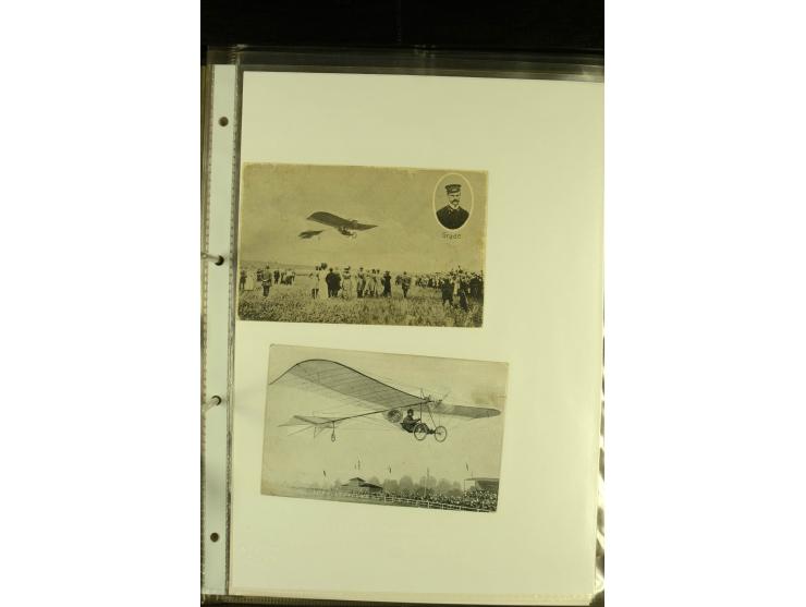 1912/1940 (ca.), interessante Sammlung "Berliner Flughäfen" mit entsprechenden Aufgabe-Stempeln, Flugpostbelegen von und nach