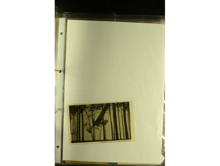 1912/1940 (ca.), interessante Sammlung "Berliner Flughäfen" mit entsprechenden Aufgabe-Stempeln, Flugpostbelegen von und nach