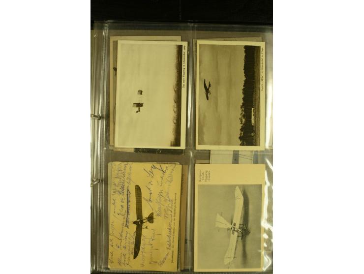 1912/1940 (ca.), interessante Sammlung "Berliner Flughäfen" mit entsprechenden Aufgabe-Stempeln, Flugpostbelegen von und nach