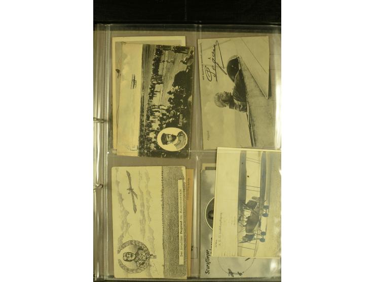 1912/1940 (ca.), interessante Sammlung "Berliner Flughäfen" mit entsprechenden Aufgabe-Stempeln, Flugpostbelegen von und nach