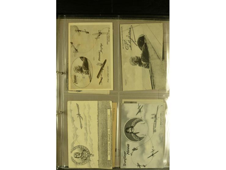 1912/1940 (ca.), interessante Sammlung "Berliner Flughäfen" mit entsprechenden Aufgabe-Stempeln, Flugpostbelegen von und nach