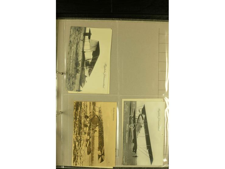 1912/1940 (ca.), interessante Sammlung "Berliner Flughäfen" mit entsprechenden Aufgabe-Stempeln, Flugpostbelegen von und nach