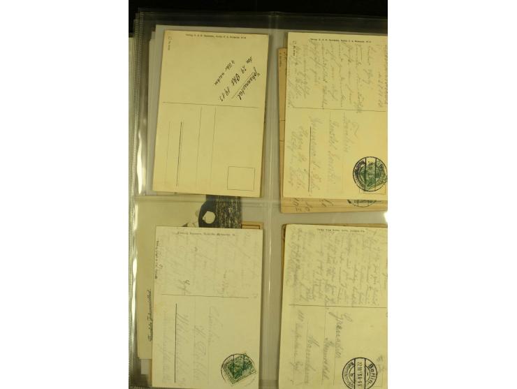 1912/1940 (ca.), interessante Sammlung "Berliner Flughäfen" mit entsprechenden Aufgabe-Stempeln, Flugpostbelegen von und nach