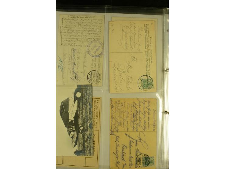 1912/1940 (ca.), interessante Sammlung "Berliner Flughäfen" mit entsprechenden Aufgabe-Stempeln, Flugpostbelegen von und nach