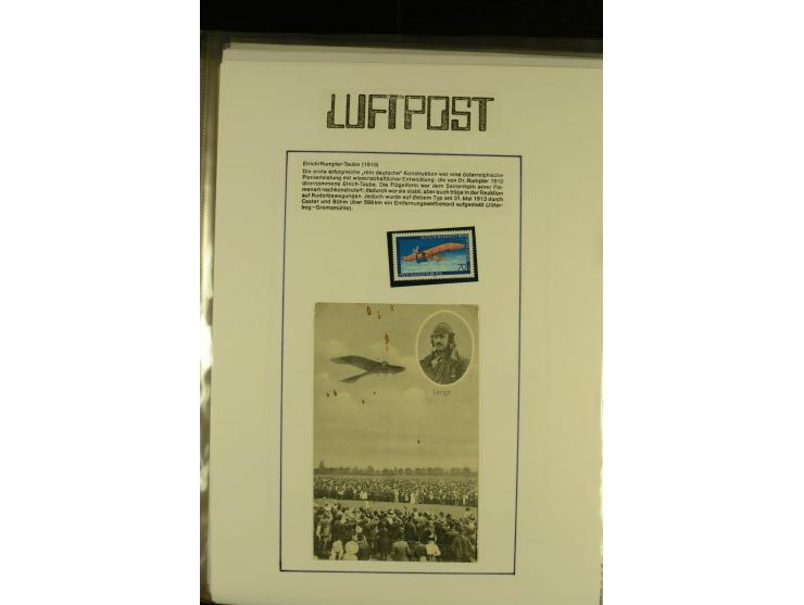 1912/1940 (ca.), interessante Sammlung "Berliner Flughäfen" mit entsprechenden Aufgabe-Stempeln, Flugpostbelegen von und nach