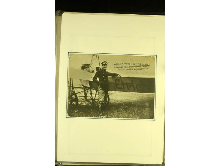 1912/1940 (ca.), interessante Sammlung "Berliner Flughäfen" mit entsprechenden Aufgabe-Stempeln, Flugpostbelegen von und nach