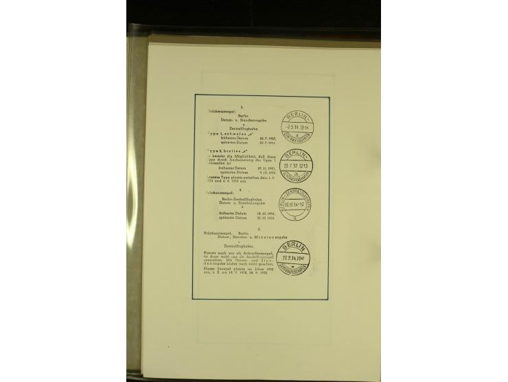 1912/1940 (ca.), interessante Sammlung "Berliner Flughäfen" mit entsprechenden Aufgabe-Stempeln, Flugpostbelegen von und nach