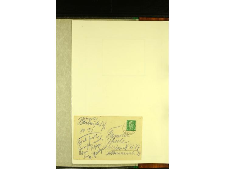 1912/1940 (ca.), interessante Sammlung "Berliner Flughäfen" mit entsprechenden Aufgabe-Stempeln, Flugpostbelegen von und nach
