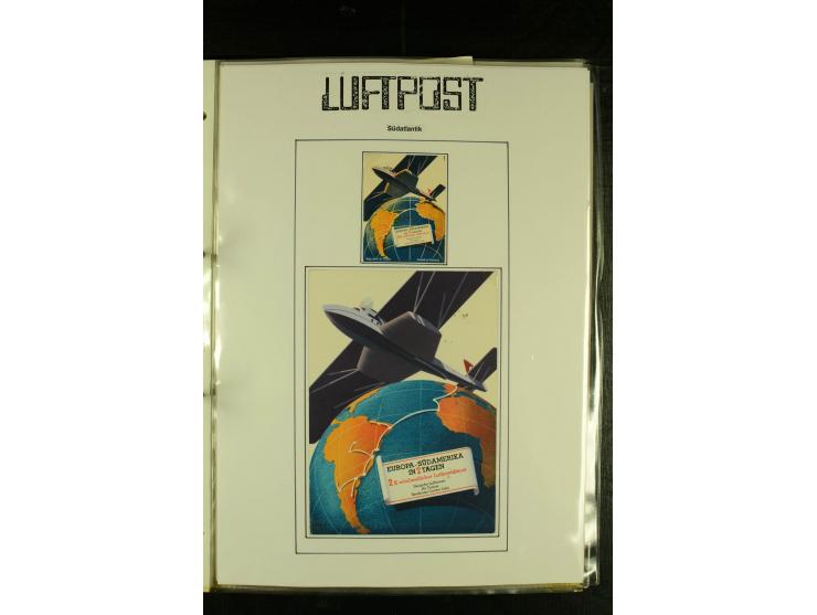 1926/1942, hochwertige Sammlung mit ca. 30 "Bildwerbekarten" der Fluggesellschaften "Condor" und "Lufthansa" sowie des NSFK, 