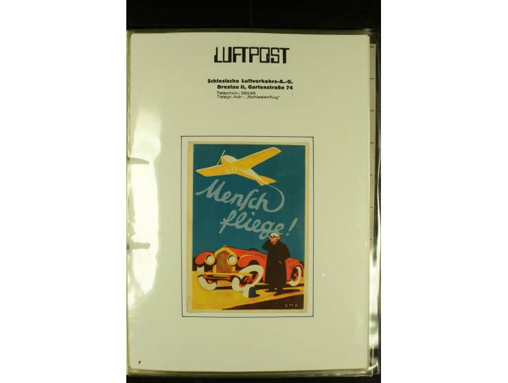 1926/1942, hochwertige Sammlung mit ca. 30 "Bildwerbekarten" der Fluggesellschaften "Condor" und "Lufthansa" sowie des NSFK, 