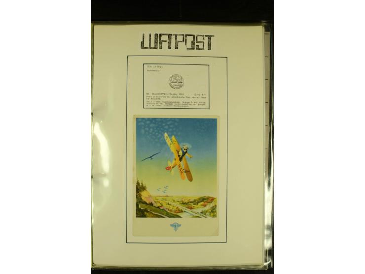 1926/1942, hochwertige Sammlung mit ca. 30 "Bildwerbekarten" der Fluggesellschaften "Condor" und "Lufthansa" sowie des NSFK, 