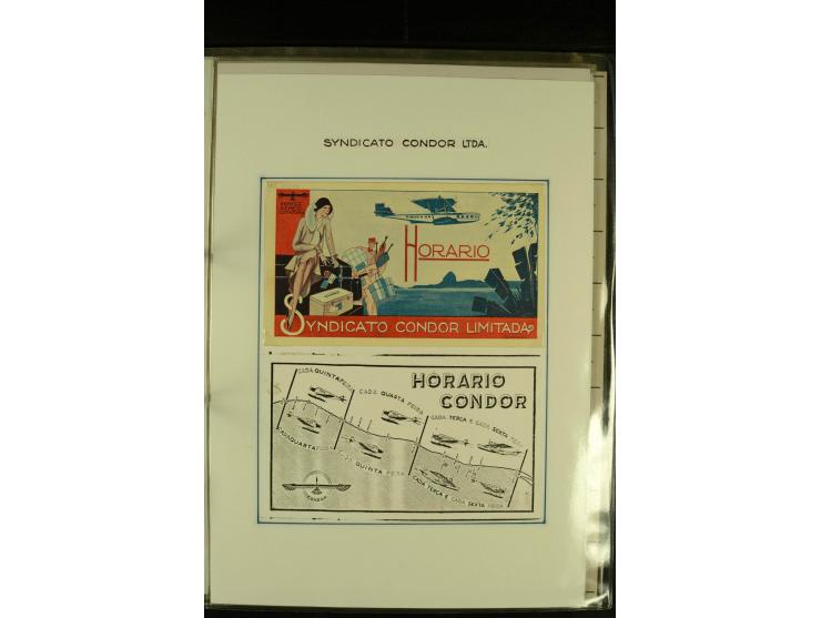1926/1942, hochwertige Sammlung mit ca. 30 "Bildwerbekarten" der Fluggesellschaften "Condor" und "Lufthansa" sowie des NSFK, 