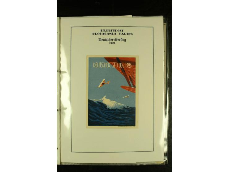 1926/1942, hochwertige Sammlung mit ca. 30 "Bildwerbekarten" der Fluggesellschaften "Condor" und "Lufthansa" sowie des NSFK, 