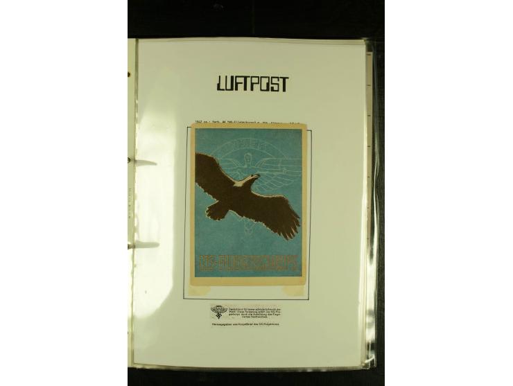 1926/1942, hochwertige Sammlung mit ca. 30 "Bildwerbekarten" der Fluggesellschaften "Condor" und "Lufthansa" sowie des NSFK, 