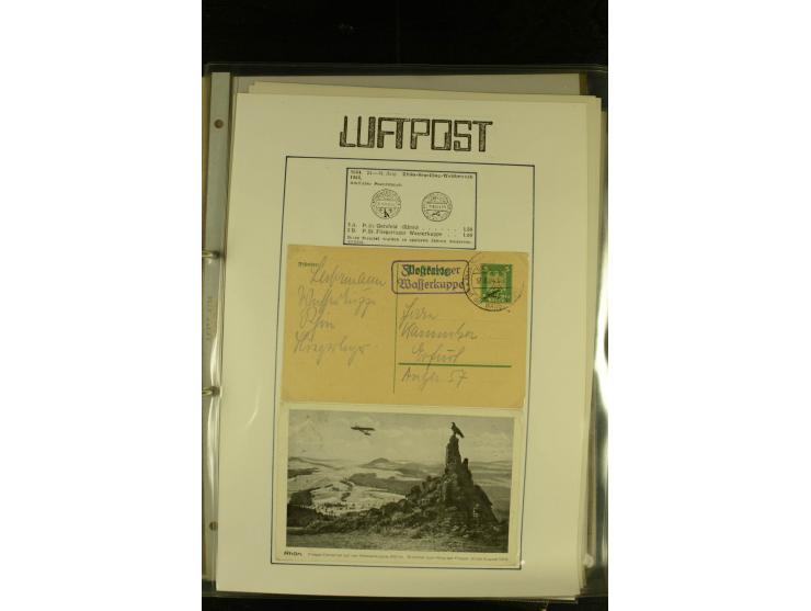 1948/1977, Sammlung moderne Luftpost mit Bedarfspost Bund/Berlin, Ballonpost, Bundes-Luftwaffe, Raketenpost und Concorde-Sond