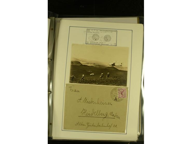 1948/1977, Sammlung moderne Luftpost mit Bedarfspost Bund/Berlin, Ballonpost, Bundes-Luftwaffe, Raketenpost und Concorde-Sond