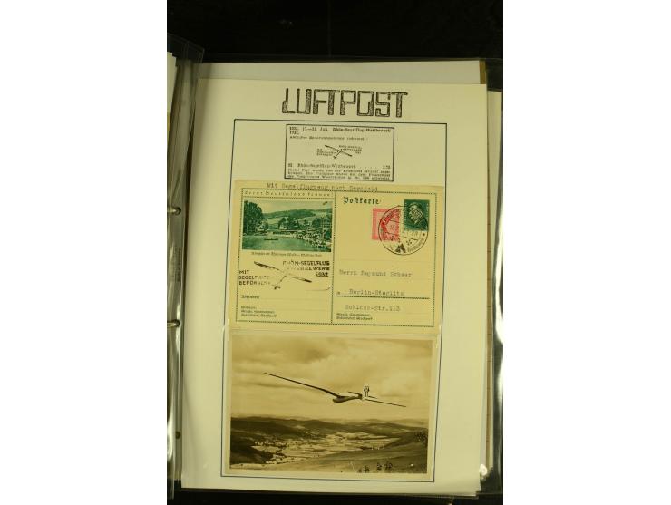 1948/1977, Sammlung moderne Luftpost mit Bedarfspost Bund/Berlin, Ballonpost, Bundes-Luftwaffe, Raketenpost und Concorde-Sond