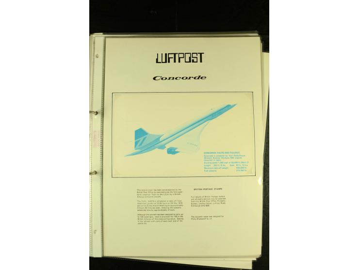 1948/1977, Sammlung moderne Luftpost mit Bedarfspost Bund/Berlin, Ballonpost, Bundes-Luftwaffe, Raketenpost und Concorde-Sond