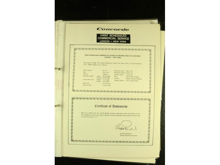 1948/1977, Sammlung moderne Luftpost mit Bedarfspost Bund/Berlin, Ballonpost, Bundes-Luftwaffe, Raketenpost und Concorde-Sond
