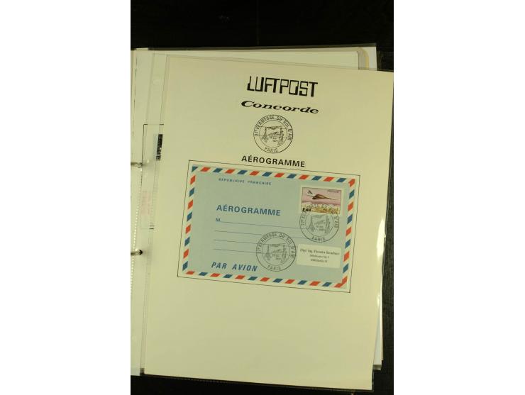 1948/1977, Sammlung moderne Luftpost mit Bedarfspost Bund/Berlin, Ballonpost, Bundes-Luftwaffe, Raketenpost und Concorde-Sond