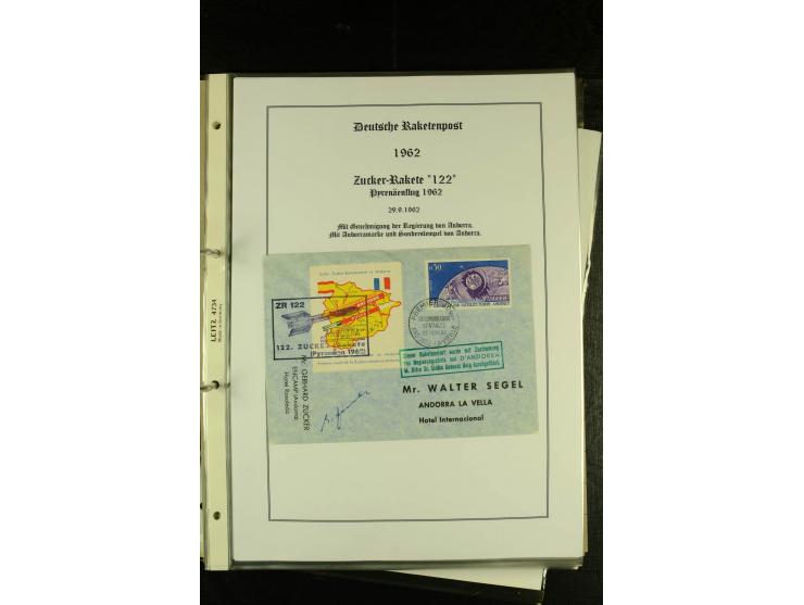 1948/1977, Sammlung moderne Luftpost mit Bedarfspost Bund/Berlin, Ballonpost, Bundes-Luftwaffe, Raketenpost und Concorde-Sond
