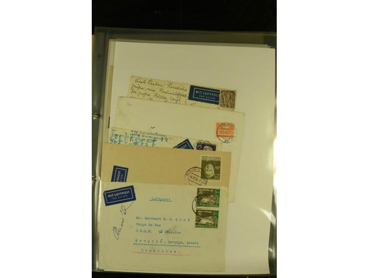 1948/1977, Sammlung moderne Luftpost mit Bedarfspost Bund/Berlin, Ballonpost, Bundes-Luftwaffe, Raketenpost und Concorde-Sond