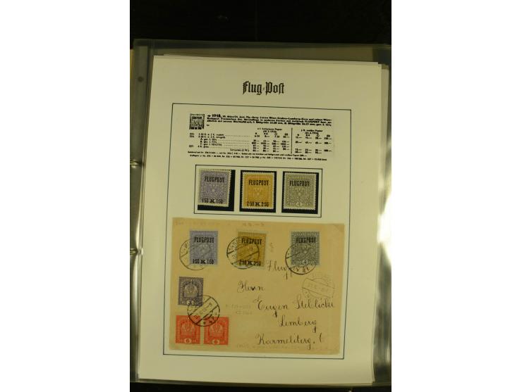 1948/1977, Sammlung moderne Luftpost mit Bedarfspost Bund/Berlin, Ballonpost, Bundes-Luftwaffe, Raketenpost und Concorde-Sond