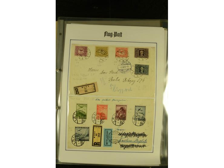 1948/1977, Sammlung moderne Luftpost mit Bedarfspost Bund/Berlin, Ballonpost, Bundes-Luftwaffe, Raketenpost und Concorde-Sond