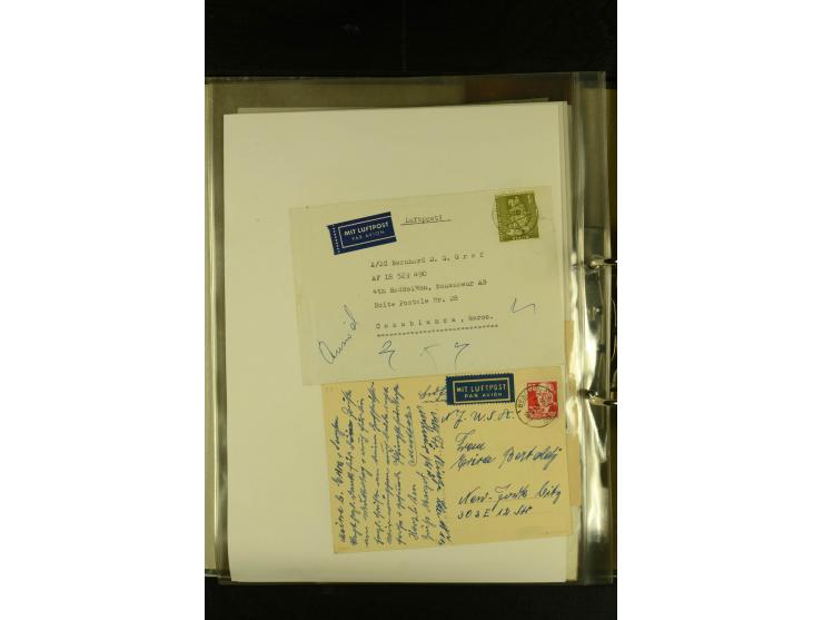 1948/1977, Sammlung moderne Luftpost mit Bedarfspost Bund/Berlin, Ballonpost, Bundes-Luftwaffe, Raketenpost und Concorde-Sond