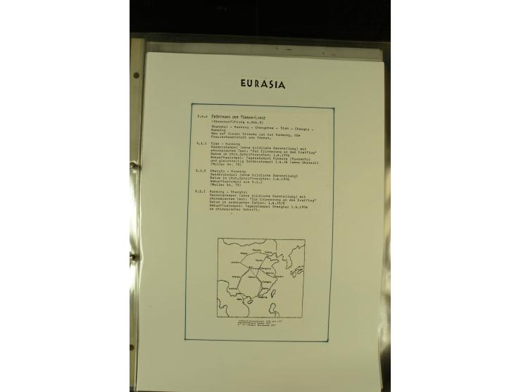 1925/1940 (ca.), umfangreiche Sammlung "Flugpostlinen aus Aller Welt" inkl. dt. Katapultpost mit ca. 190 Briefen und Karten, 