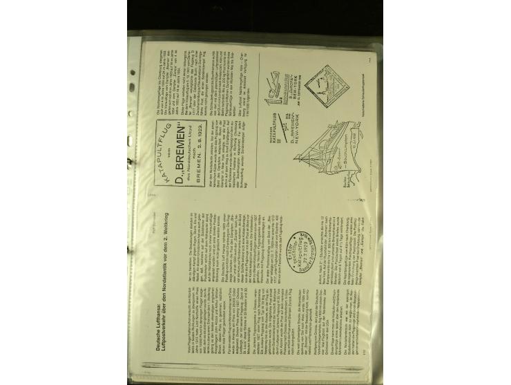 1925/1940 (ca.), umfangreiche Sammlung "Flugpostlinen aus Aller Welt" inkl. dt. Katapultpost mit ca. 190 Briefen und Karten, 