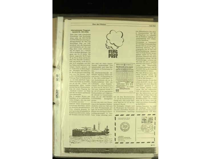 1925/1940 (ca.), umfangreiche Sammlung "Flugpostlinen aus Aller Welt" inkl. dt. Katapultpost mit ca. 190 Briefen und Karten, 