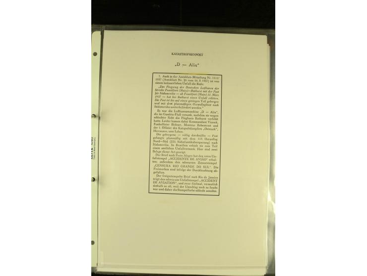 1925/1940 (ca.), umfangreiche Sammlung "Flugpostlinen aus Aller Welt" inkl. dt. Katapultpost mit ca. 190 Briefen und Karten, 