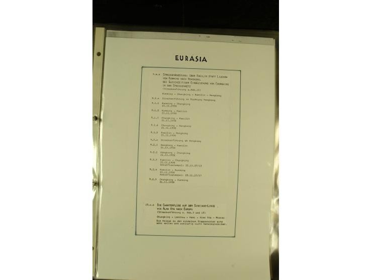 1925/1940 (ca.), umfangreiche Sammlung "Flugpostlinen aus Aller Welt" inkl. dt. Katapultpost mit ca. 190 Briefen und Karten, 