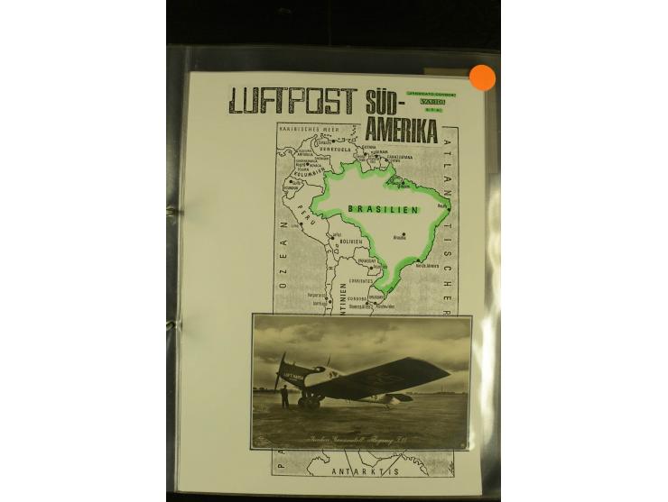 1925/1940 (ca.), umfangreiche Sammlung "Flugpostlinen aus Aller Welt" inkl. dt. Katapultpost mit ca. 190 Briefen und Karten, 