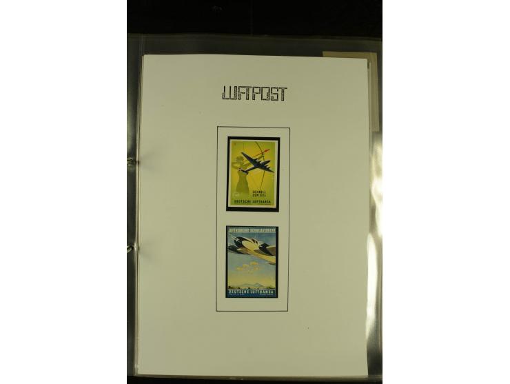 1925/1940 (ca.), umfangreiche Sammlung "Flugpostlinen aus Aller Welt" inkl. dt. Katapultpost mit ca. 190 Briefen und Karten, 