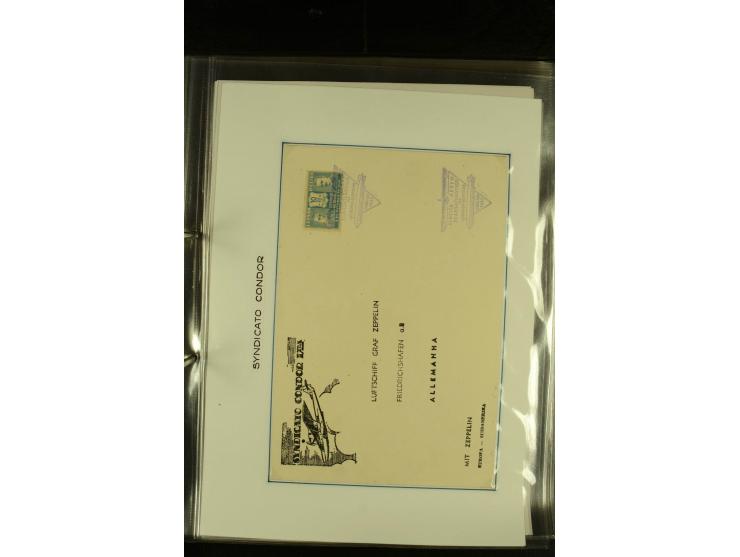 1925/1940 (ca.), umfangreiche Sammlung "Flugpostlinen aus Aller Welt" inkl. dt. Katapultpost mit ca. 190 Briefen und Karten, 