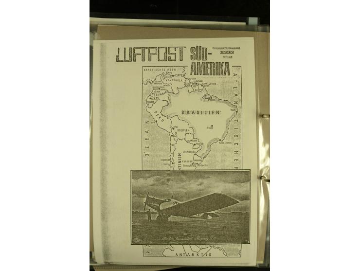 1925/1940 (ca.), umfangreiche Sammlung "Flugpostlinen aus Aller Welt" inkl. dt. Katapultpost mit ca. 190 Briefen und Karten, 